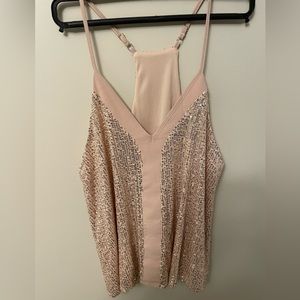 🆕Gold Sequence Tank✨ - Size S/M